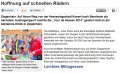 Hoffnung auf schnellen Rädern